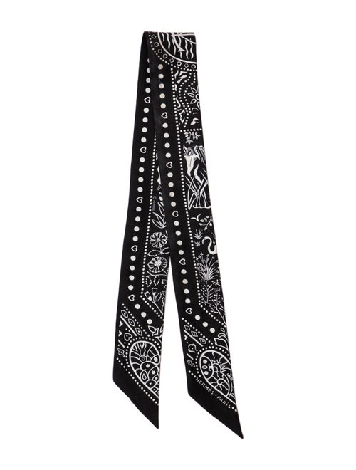 Hermès Entre Ciel Et Mer Silk Twilly Scarf