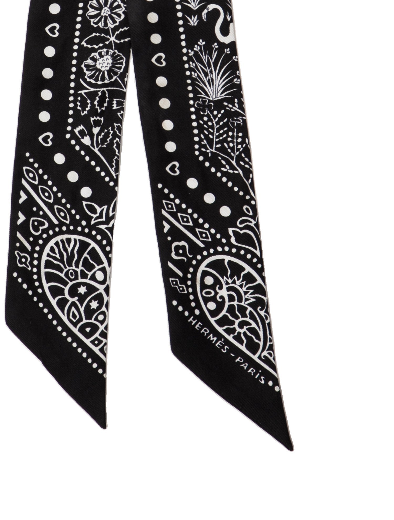 Hermès Entre Ciel Et Mer Silk Twilly Scarf