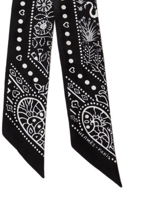 Hermès Entre Ciel Et Mer Silk Twilly Scarf