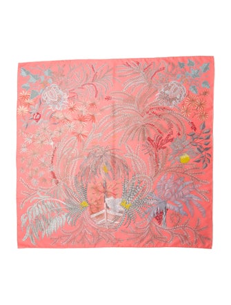 Hermès Le Jardin Des Peintres Double Face Silk Scarf