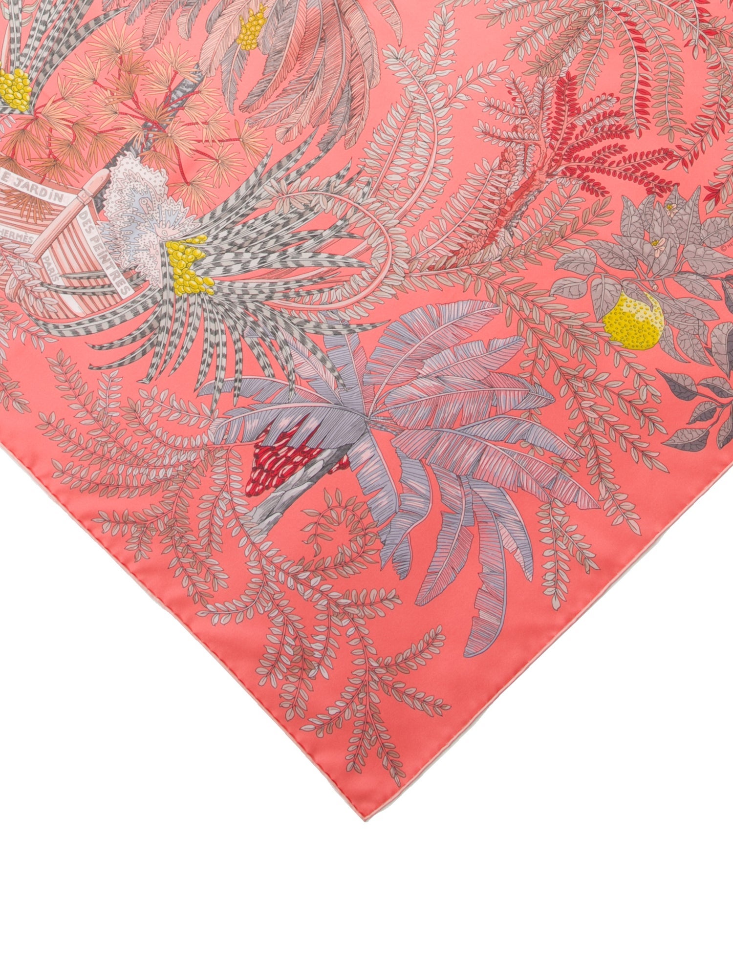Hermès Le Jardin Des Peintres Double Face Silk Scarf