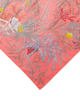 Hermès Le Jardin Des Peintres Double Face Silk Scarf