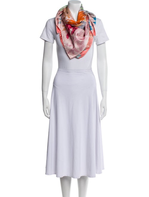 Hermès Le Jardin Des Peintres Double Face Silk Scarf