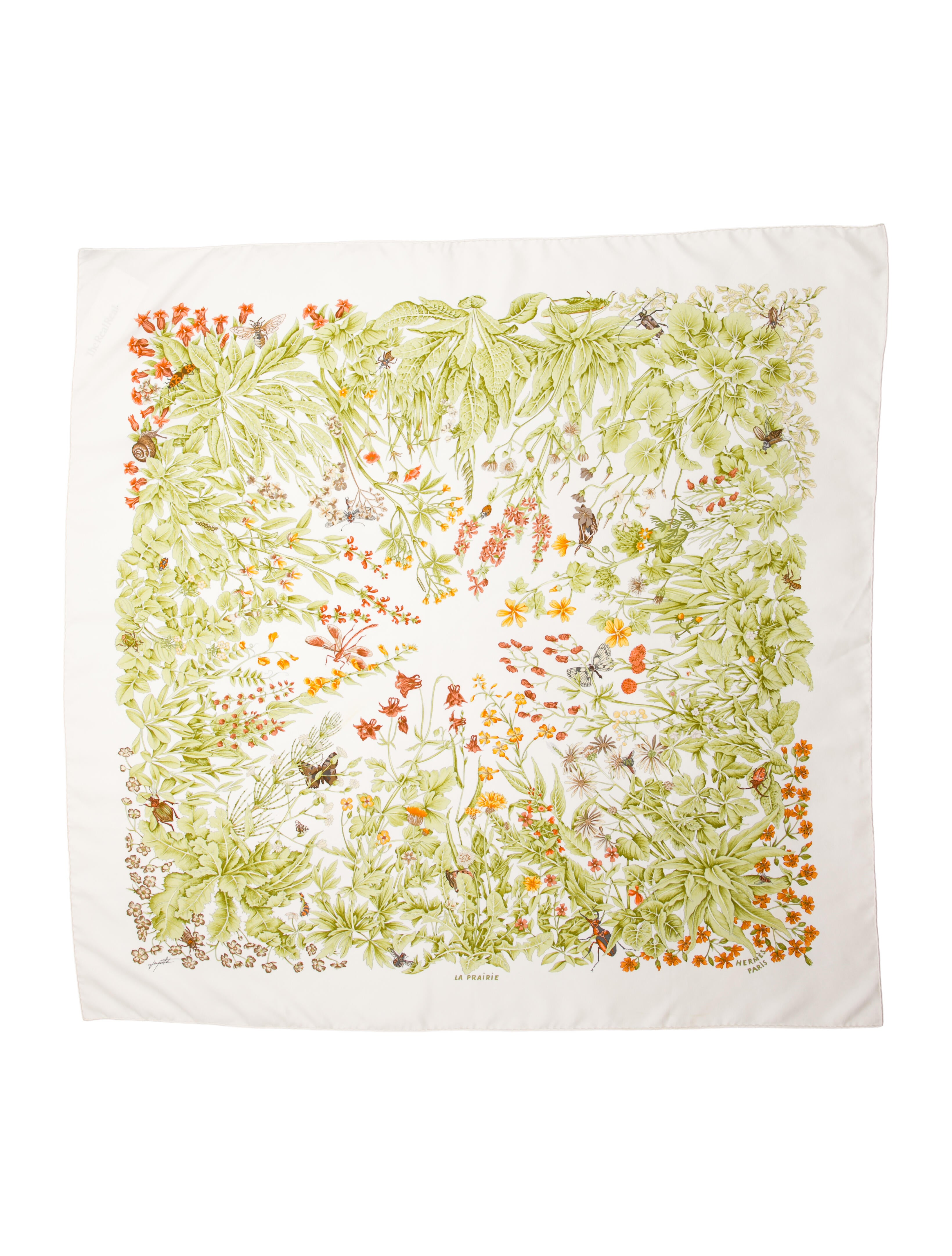 Hermès La Prairie Silk Scarf