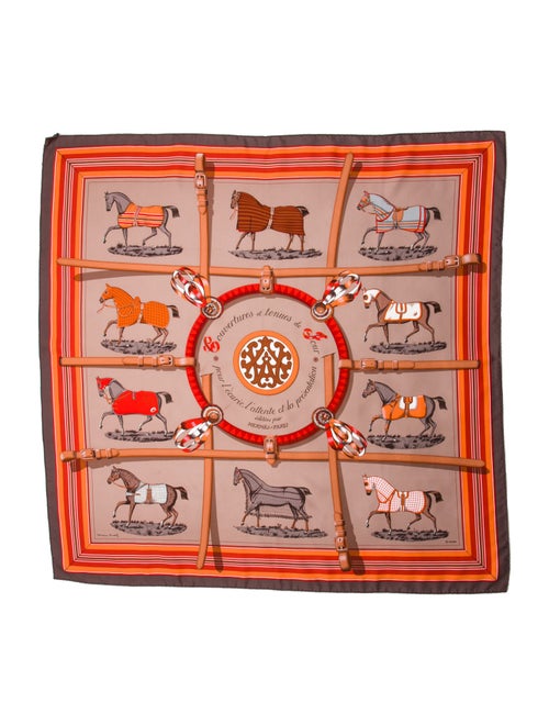 Hermès Couvertures et Tenues de Jour Silk Scarf