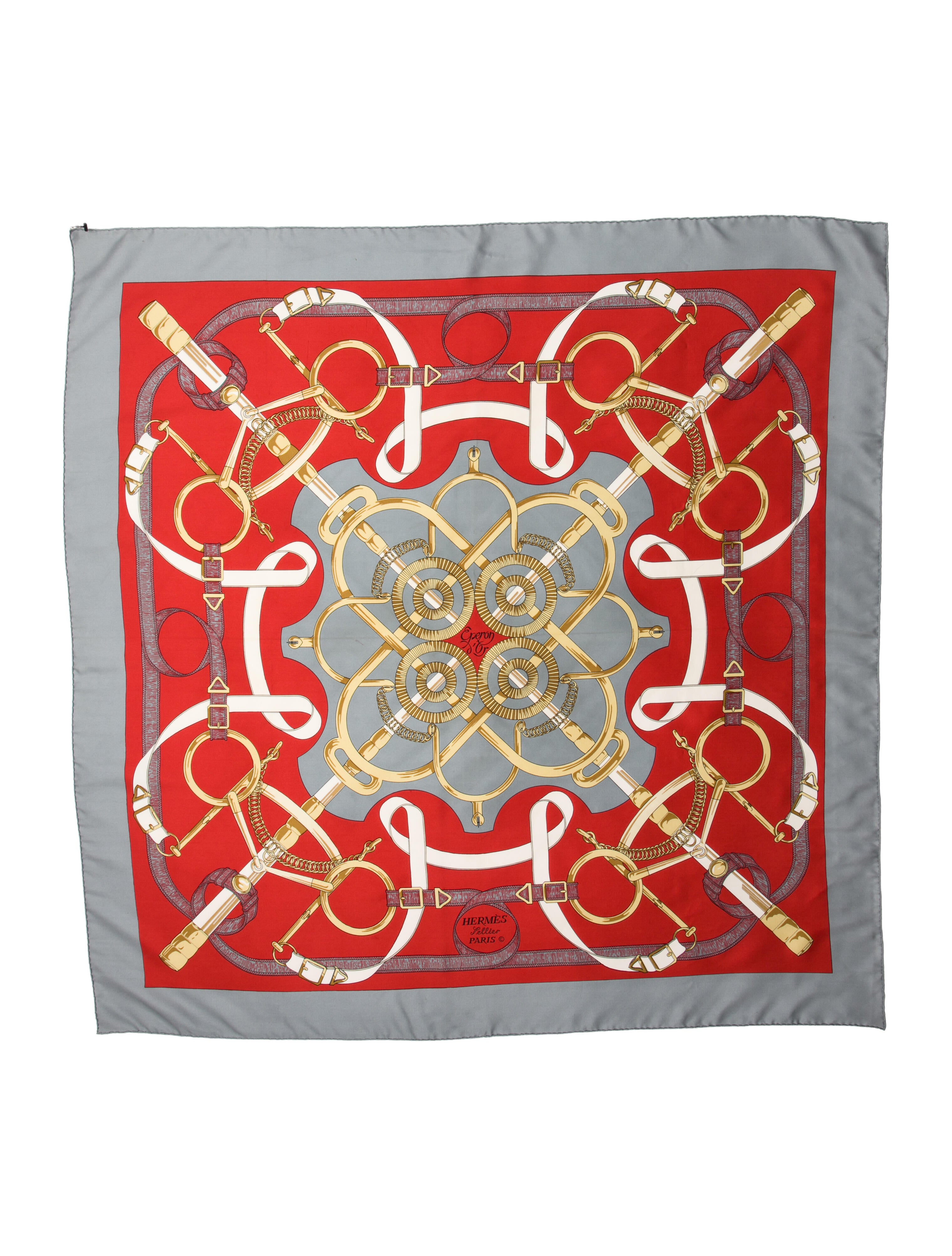 Hermès Eperon D'Or Silk Scarf