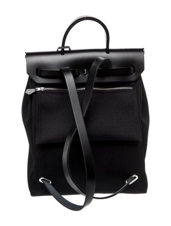 Hermès Toile & Vache Hunter Herbag a Dos Zip Backpack