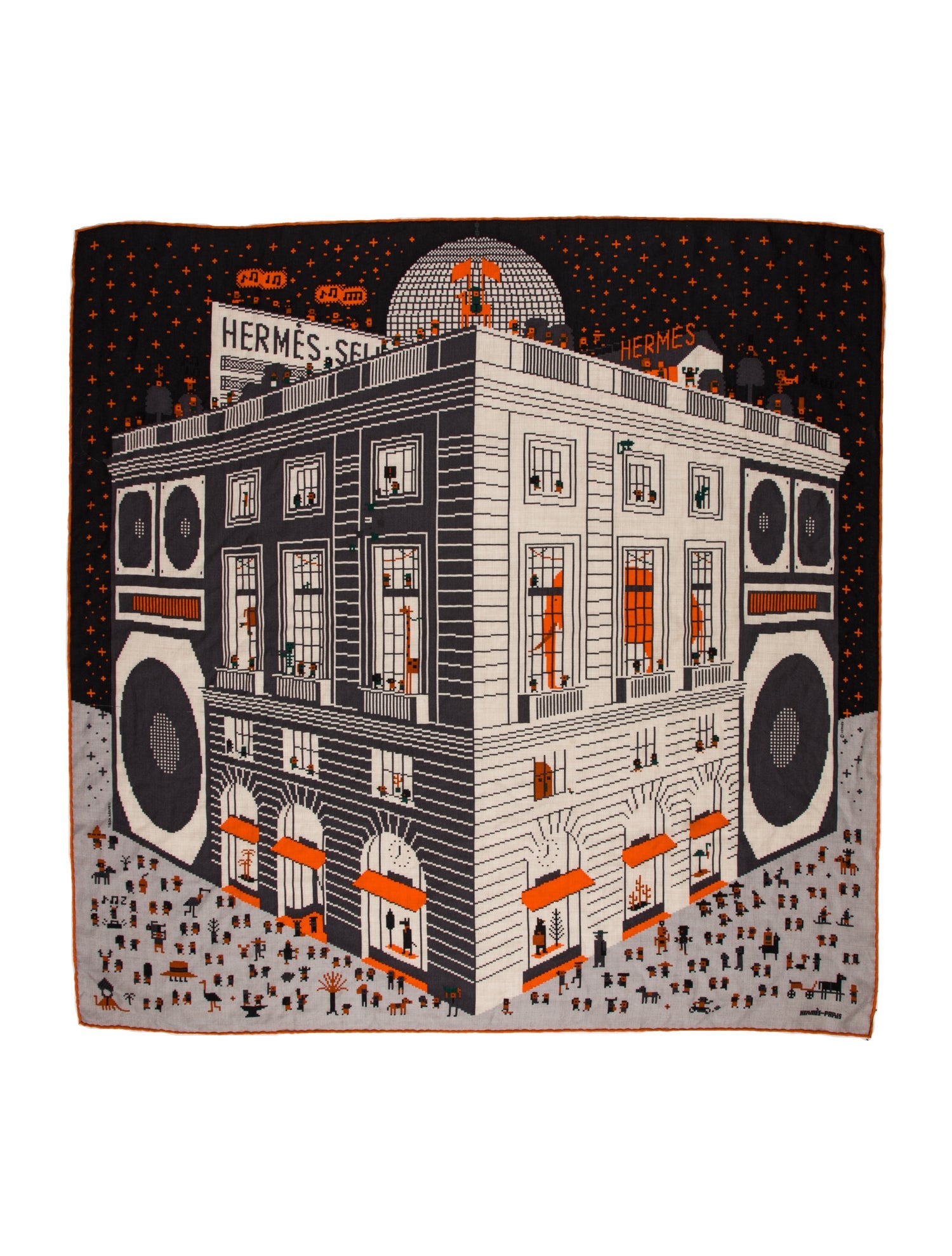Hermès Faubourg Party Cashmere Scarf