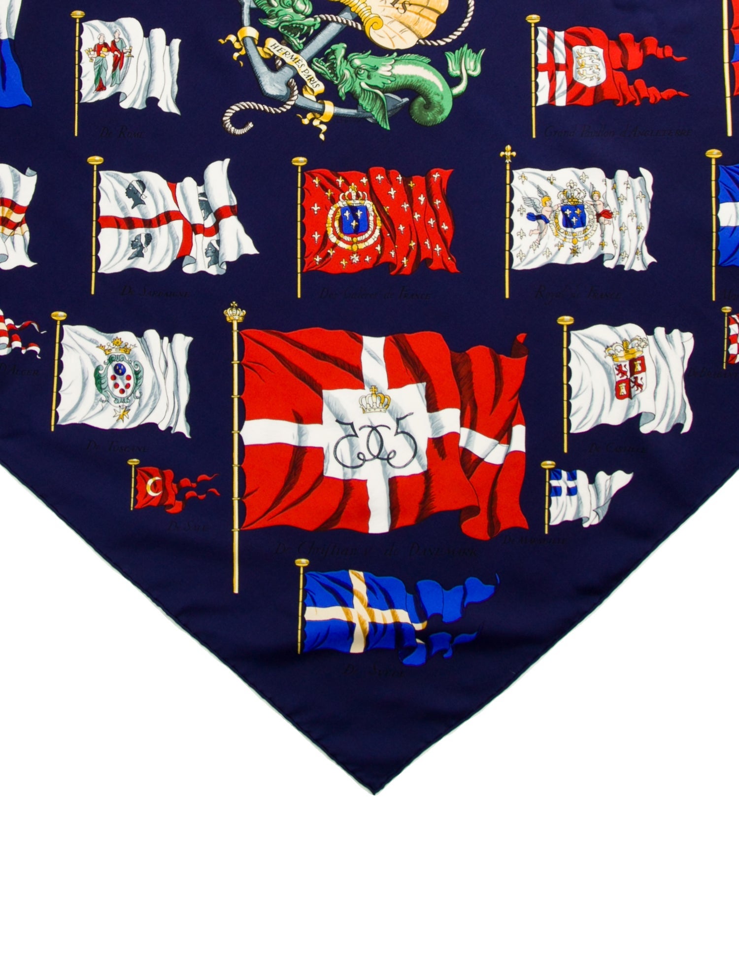 Hermès Pavois Silk Scarf