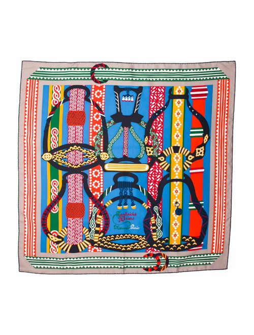 Hermès Fantaisie d' Etriers Silk Scarf