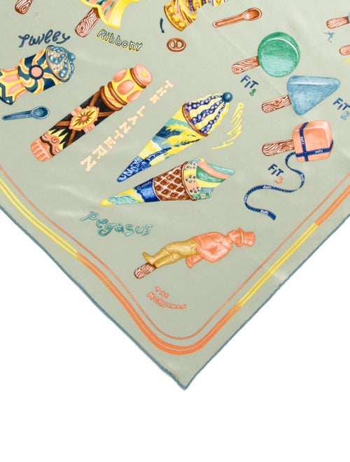 Hermès Funny Ice Cream Silk Scarf