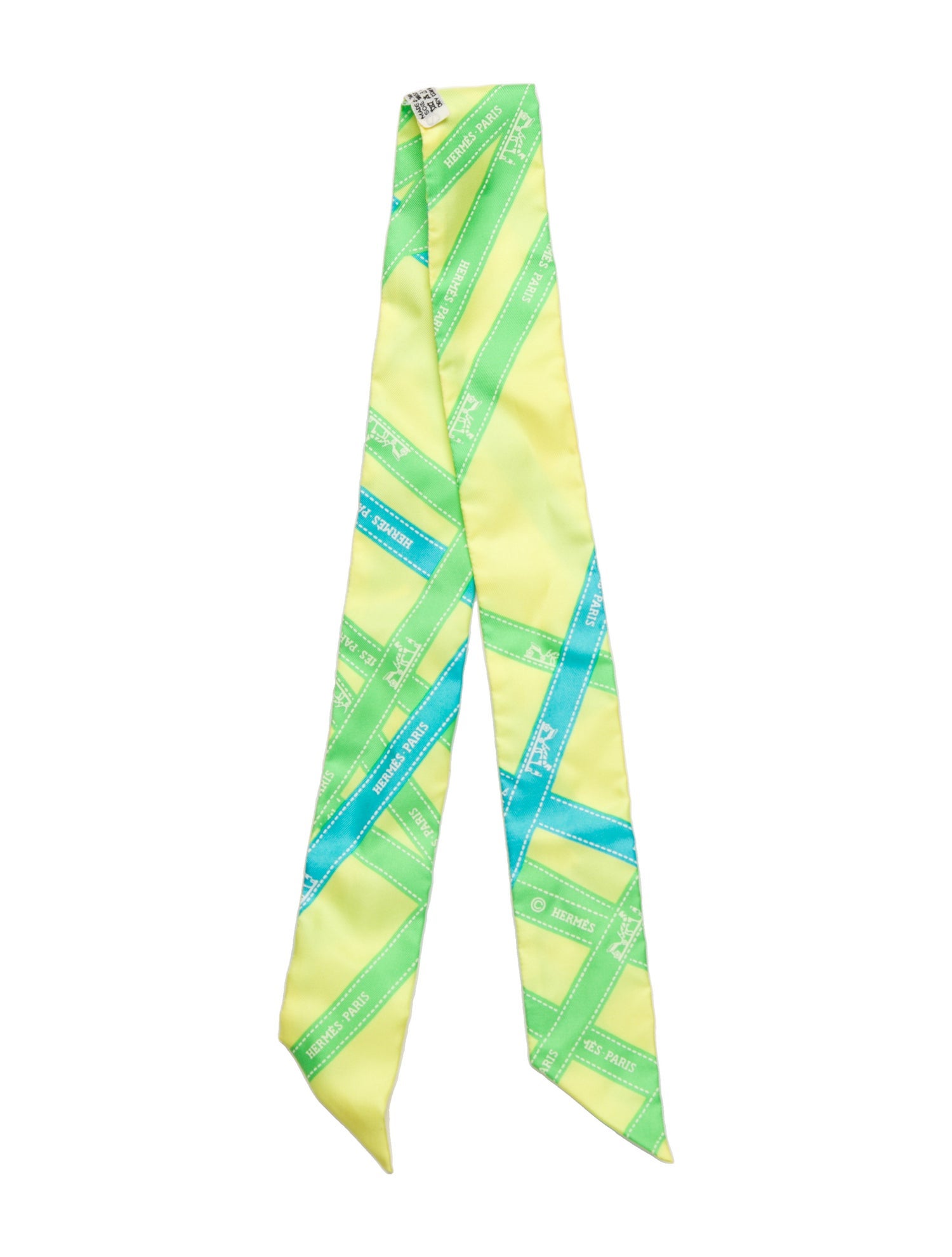 Hermès Bolduc Silk Twilly Scarf