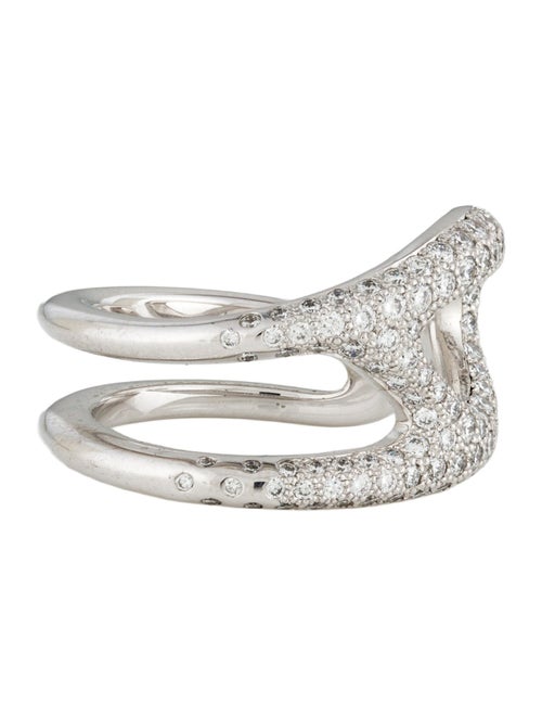 Hermès 18K 1.16ctw Diamond Chaine d'Ancre Punk Ring