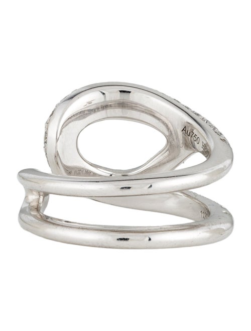 Hermès 18K 1.16ctw Diamond Chaine d'Ancre Punk Ring