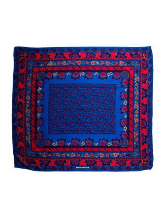 Hermès Treille et Muscade Cashmere Scarf