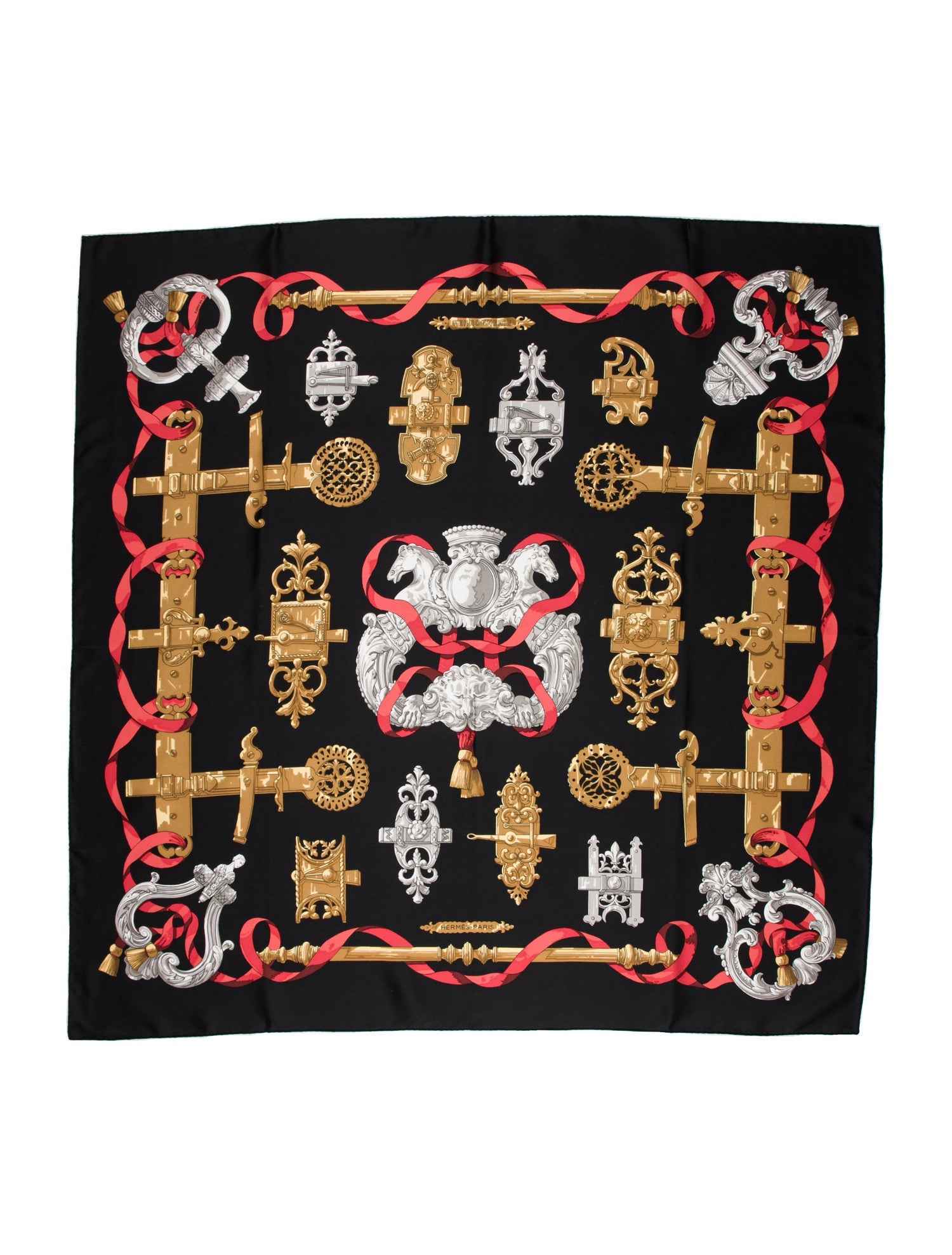 Hermès Ferronnerie Silk Scarf
