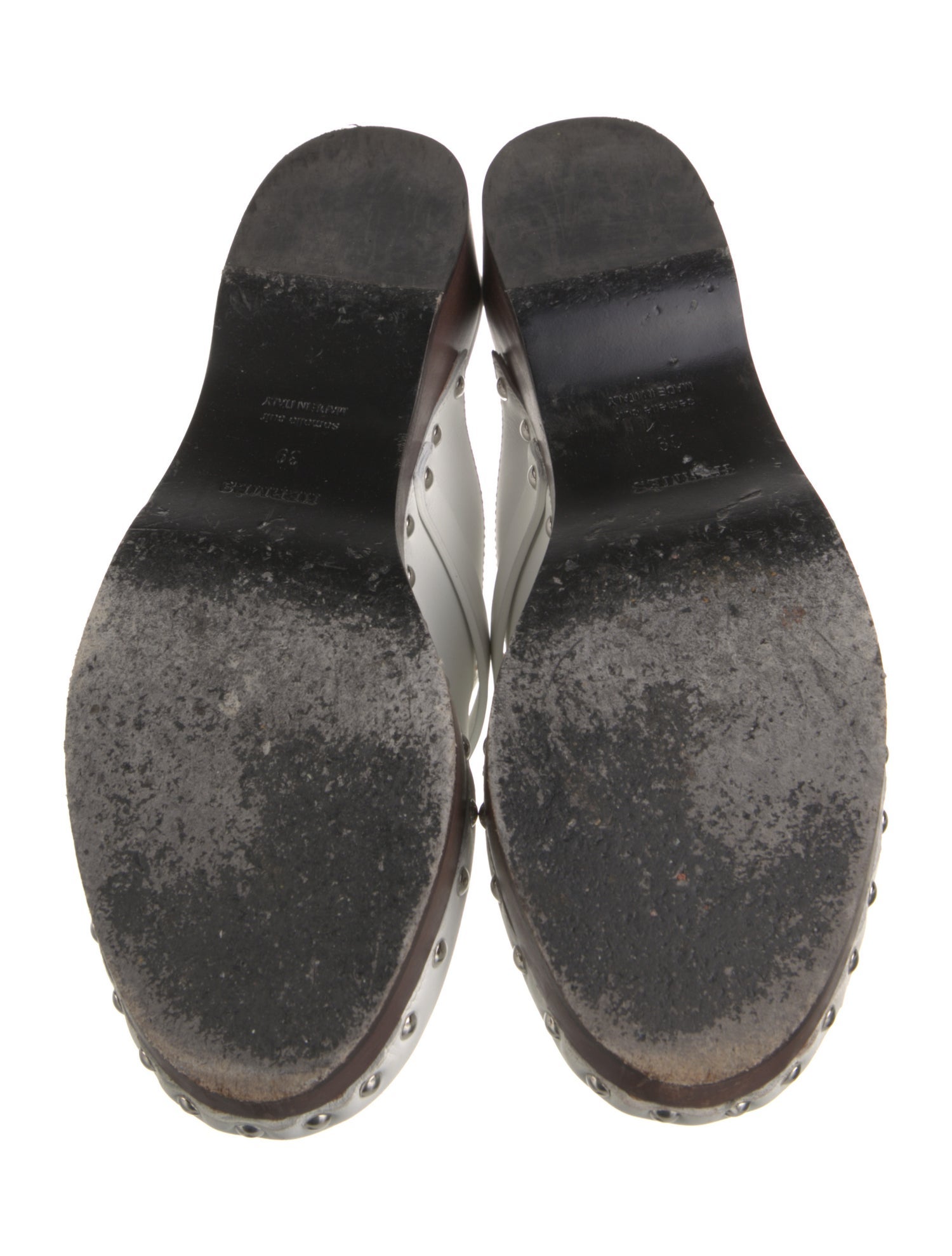 Hermès Carlotta Leather Mules