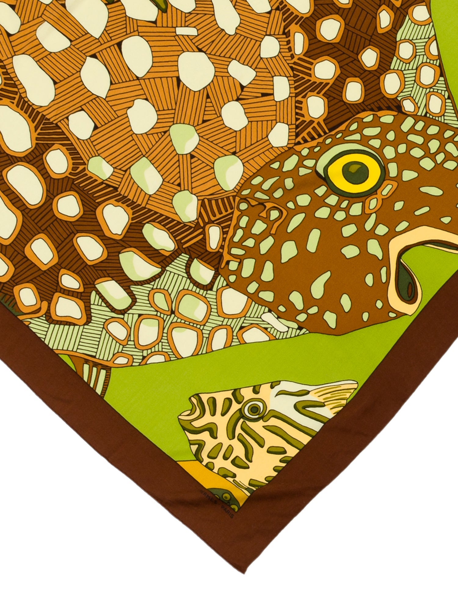 Hermès Grand Fonts Detail Cashmere Shawl