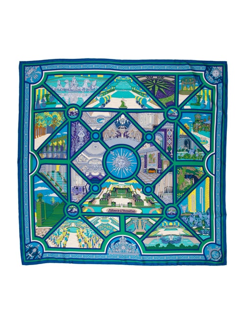 Hermès Flânerie à Versailles Silk Scarf