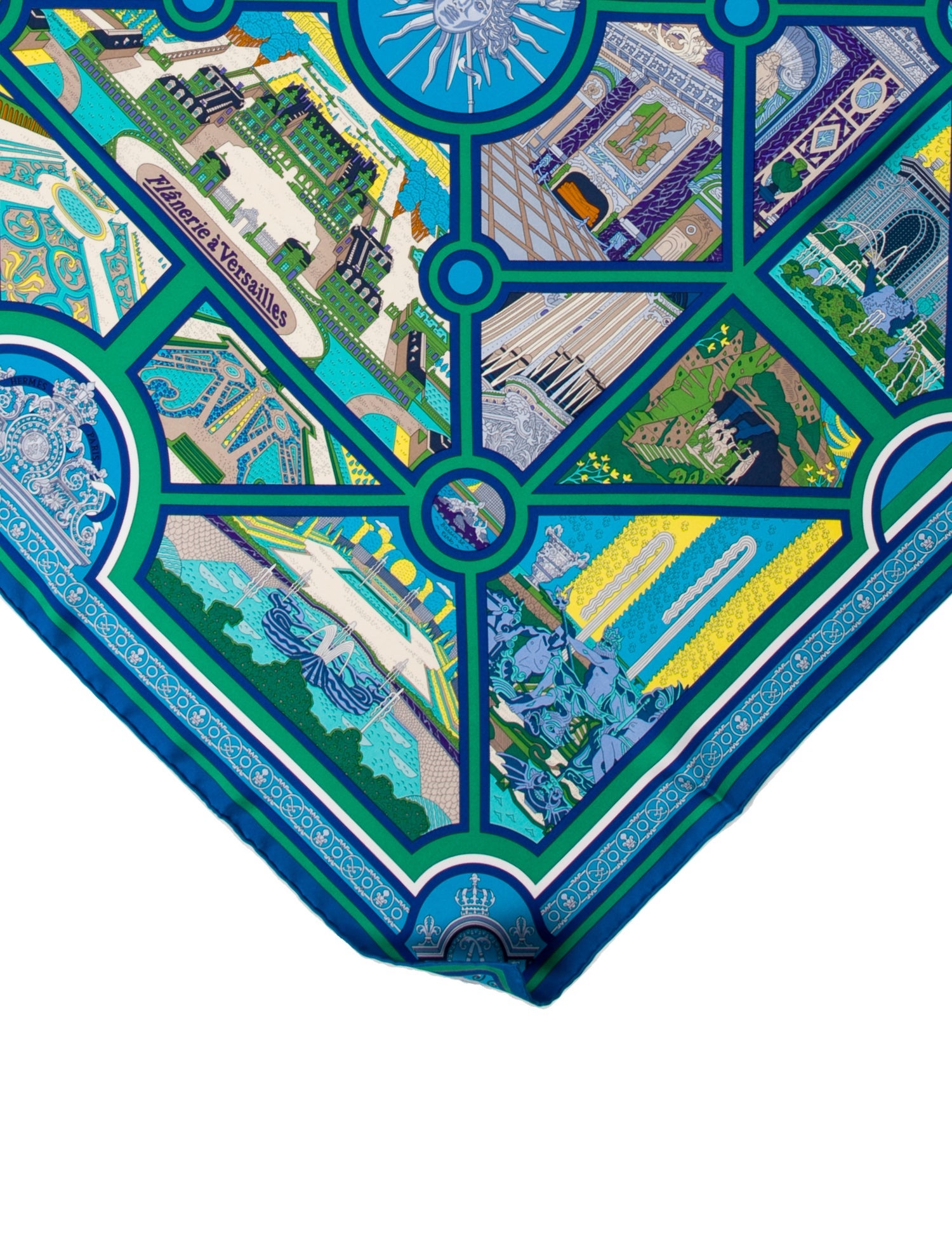 Hermès Flânerie à Versailles Silk Scarf