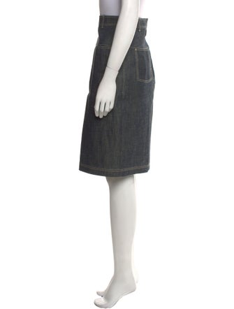 Hermès Pleated Accents Knee-Length Skirt