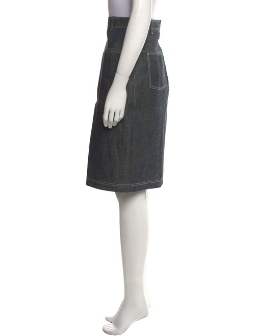 Hermès Pleated Accents Knee-Length Skirt
