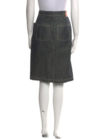 Hermès Pleated Accents Knee-Length Skirt