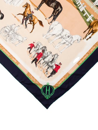 Hermès Les Haras Nationaux Silk Scarf Silk Scarf