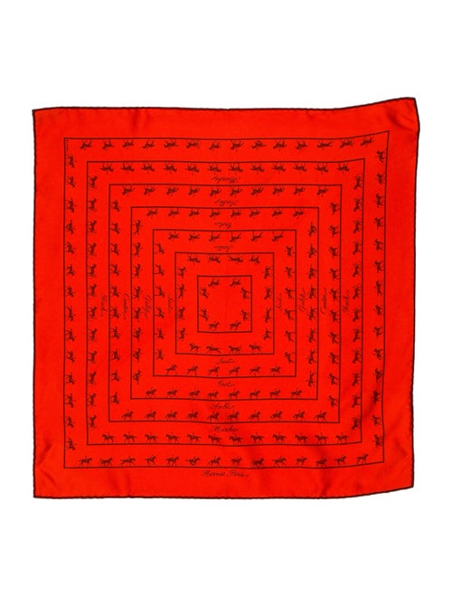 Hermès Saut Galop Canter Rack Silk Scarf