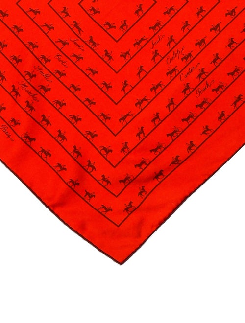 Hermès Saut Galop Canter Rack Silk Scarf