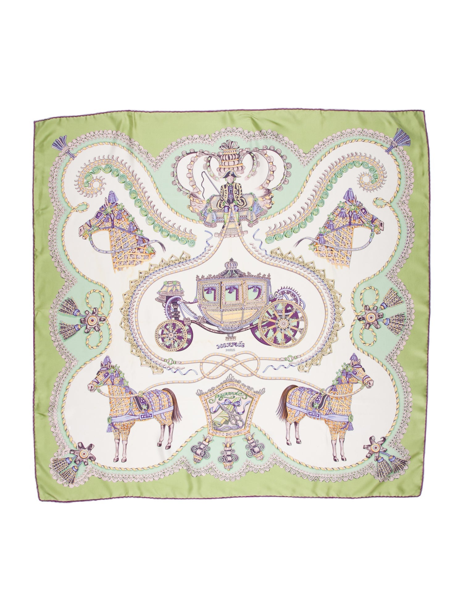 Hermès Paperoles Silk Scarf