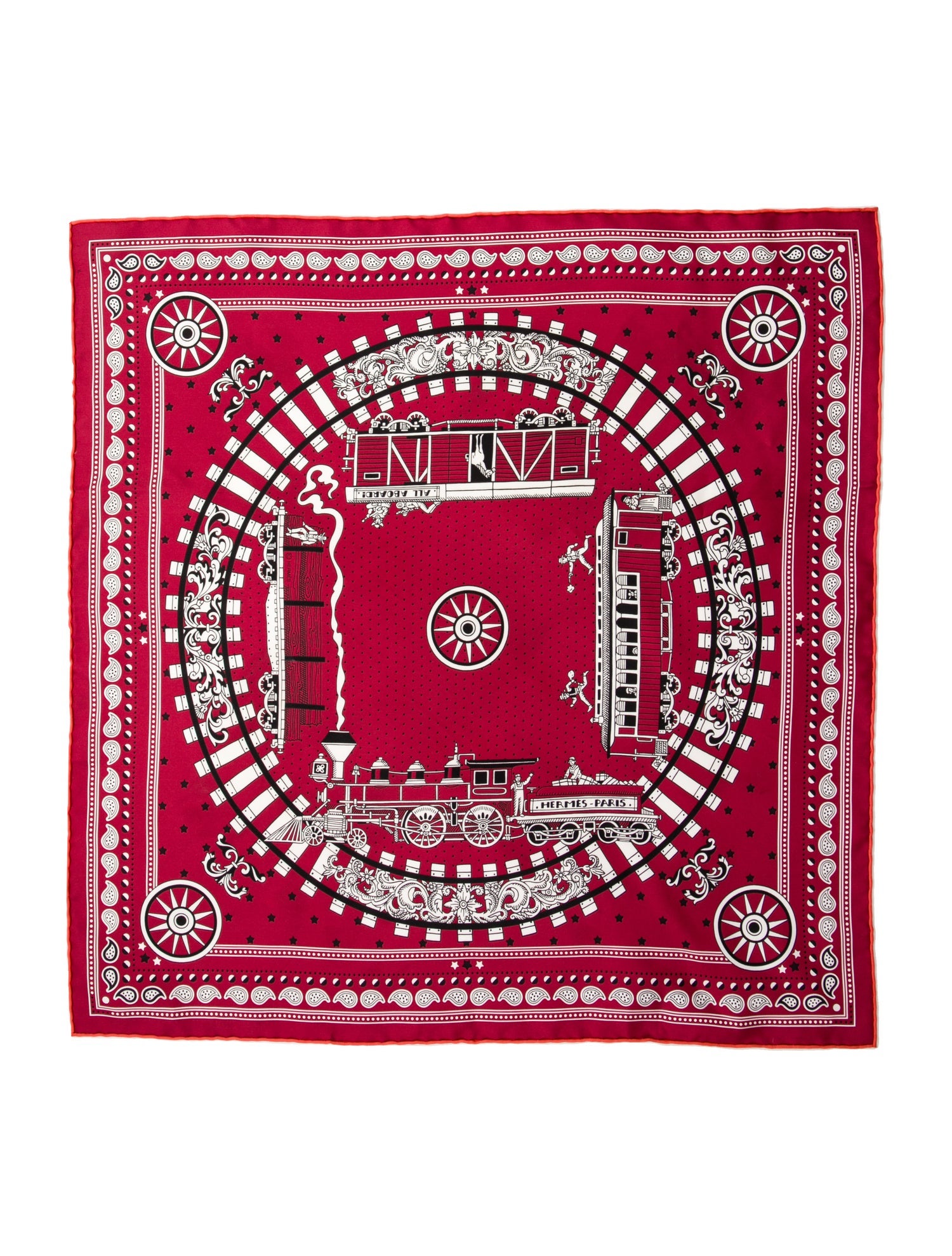 Hermès All Aboard! Bandana Silk Scarf
