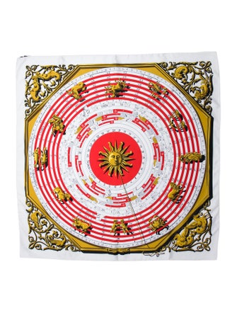 Hermès Dies Et Hore Silk Scarf
