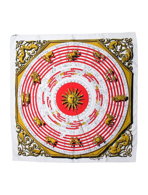 Hermès Dies Et Hore Silk Scarf