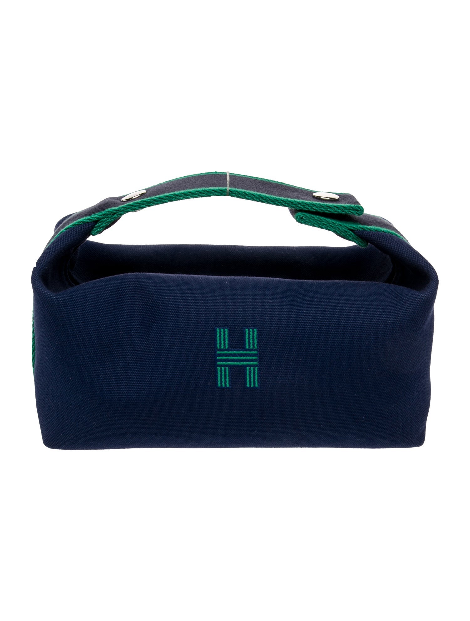 Hermès 2023 Small Toile Bride-A-Brac Case