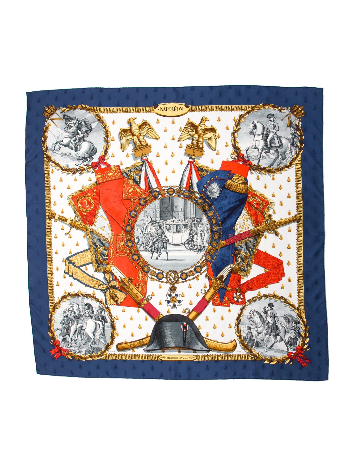 Hermès Napoléon Jacquard Silk Scarf