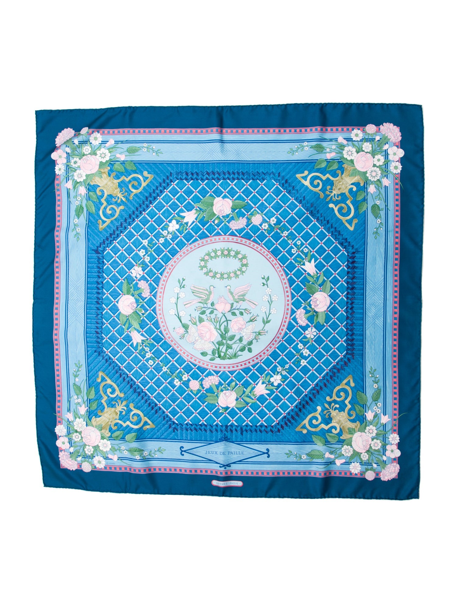Hermès Jeux de Paille Silk Scarf