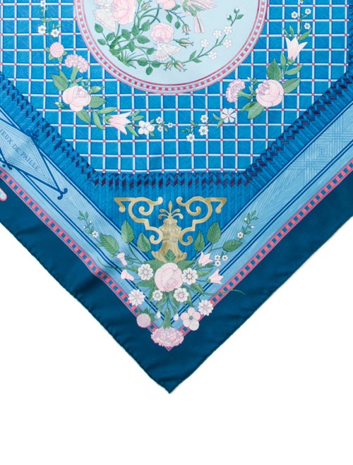 Hermès Jeux de Paille Silk Scarf