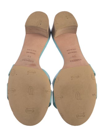 Hermès Oasis Leather Slides