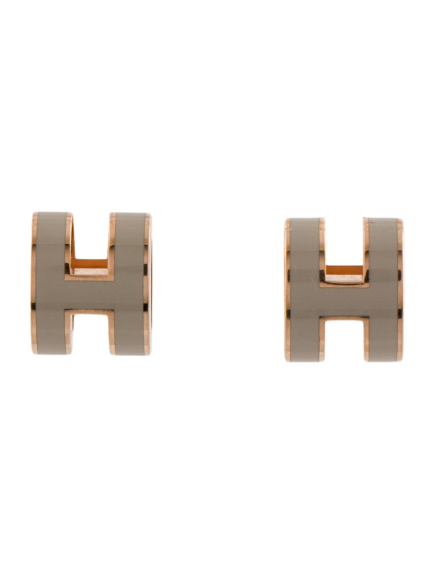 Hermès Enamel Mini Pop H Stud Earrings