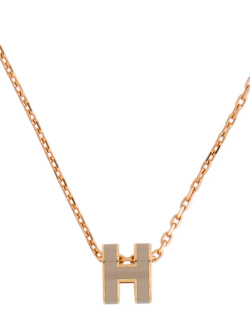 Hermès Mini Pop H Pendant Necklace