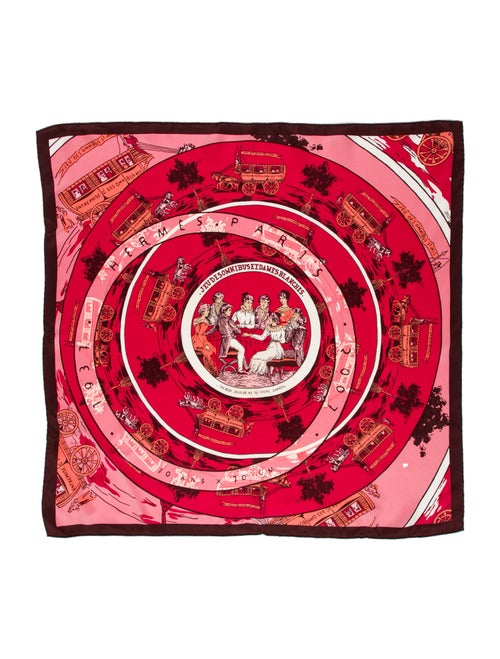 Hermès Jeu des Omnibus et des Dames Blanches Silk Scarf