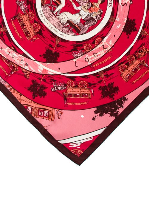 Hermès Jeu des Omnibus et des Dames Blanches Silk Scarf