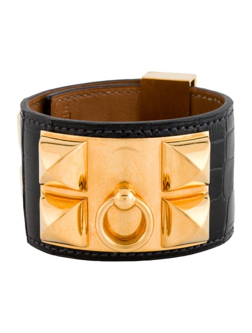 Hermès Alligator Collier de Chien Wrap Bracelet