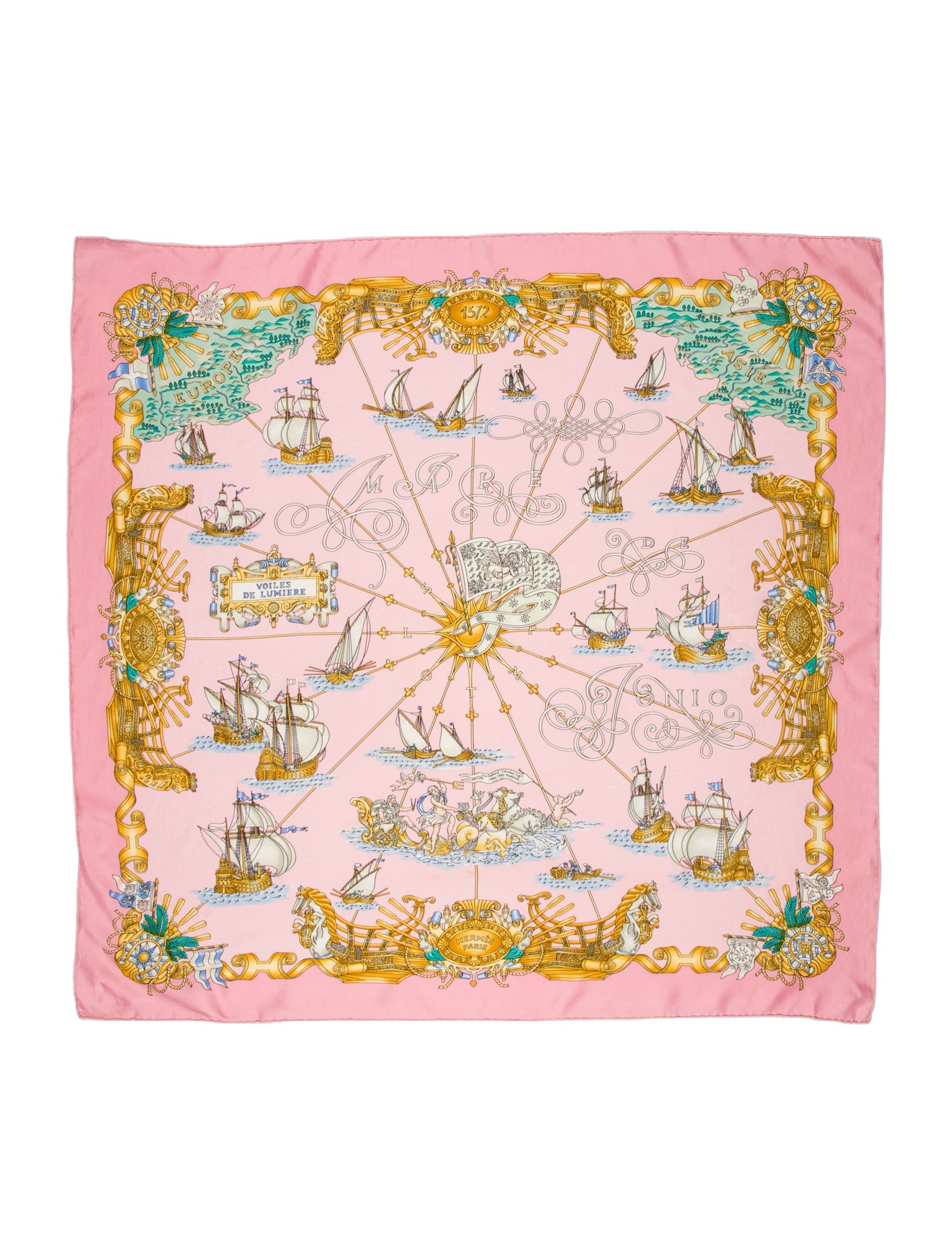 Hermès Voiles De Lumiere Silk Scarf