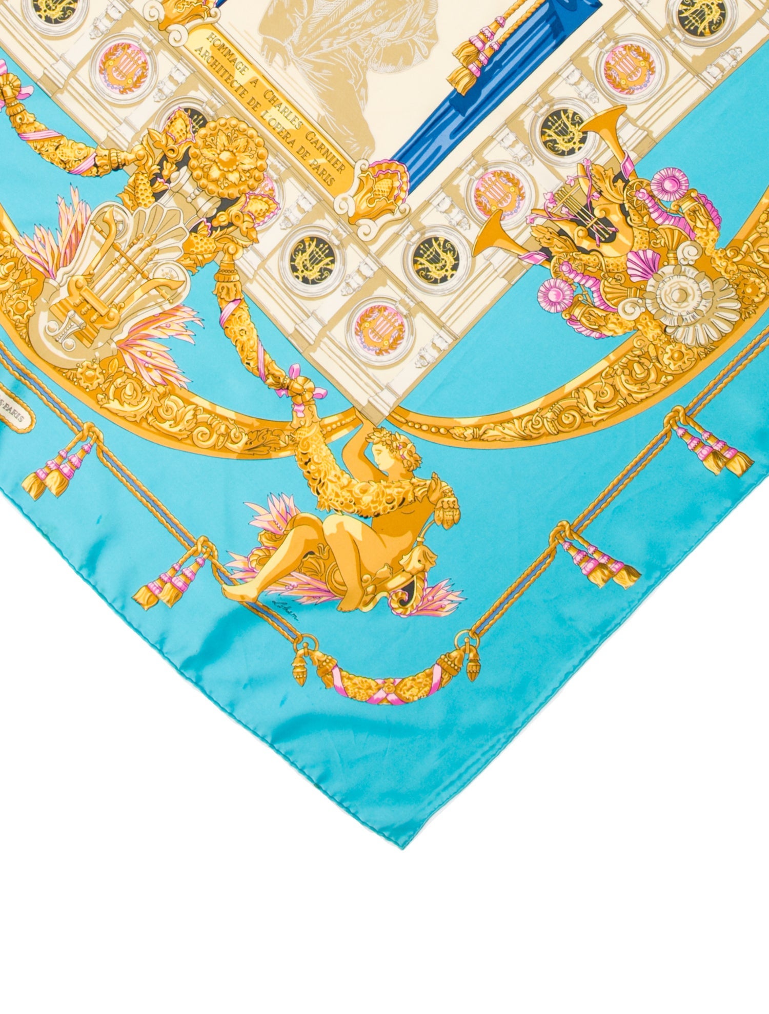 Hermès Hommage a Charles Garnier Silk Scarf