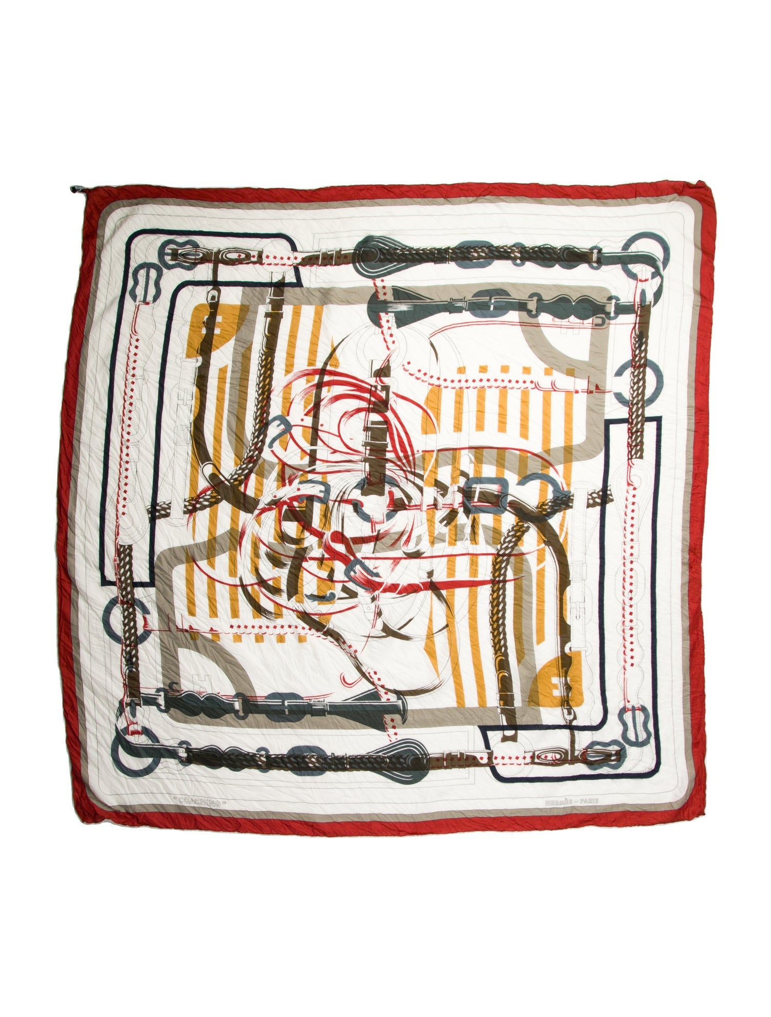 Hermès Abstract Scarf