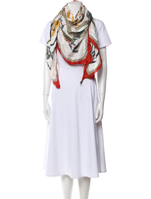 Hermès Abstract Scarf