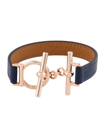 Hermès Leather Croisiere Simple Tour Bracelet