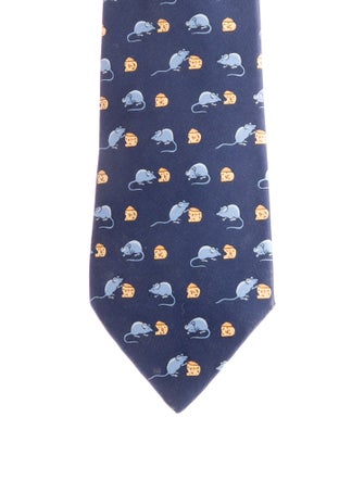 Hermès Patterned Tie